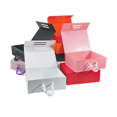 qualidade  Custom Logo Printed Foldable Garment Paper Clothing Packaging Box Handmade Magnetic Closure Foldable Gift Boxes fábrica