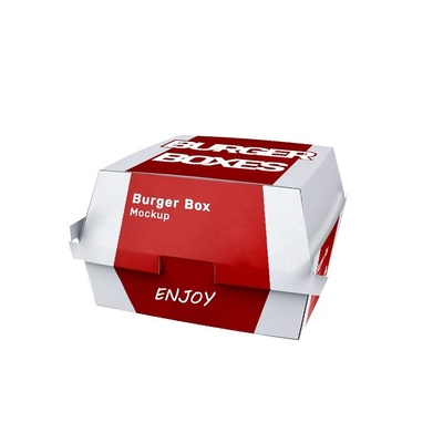 Biodegradable Custom Printing Disposable Pasta Doner Kebab Burger Corrugated Paper Container Biodegradable Aluminum Hamburger Packaging Box